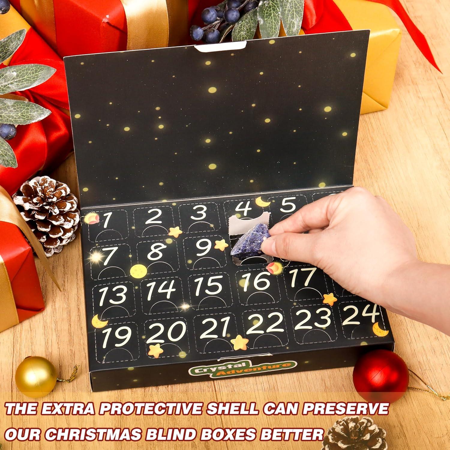 Edelstein Adventskalender 2024 Kristalle Mineralien Mädchen Jungen
