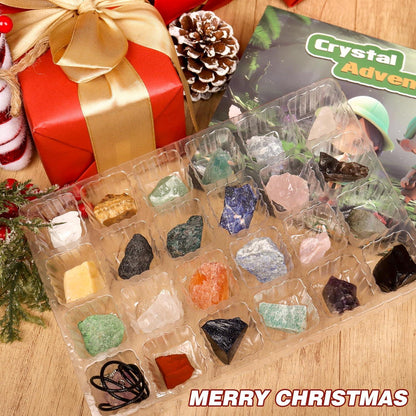 Edelstein Adventskalender 2024 Kristalle Mineralien Mädchen Jungen