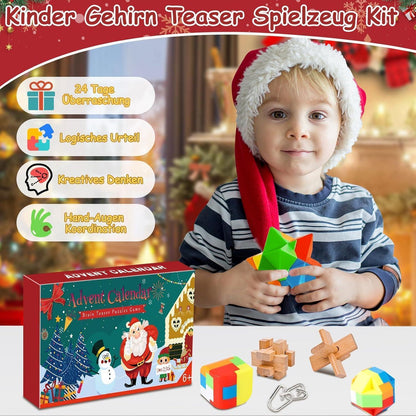 Knobelspiele Adventskalender 2024 für Kinder Erwachsene