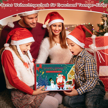 Knobelspiele Adventskalender 2024 für Kinder Erwachsene