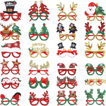 Weihnachtsbrillen Set 24 Stück Partybrillen festliche Fotobox