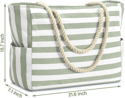 Große Strandtasche Damen mit Reißverschluss - XXL Badetasche Angebot