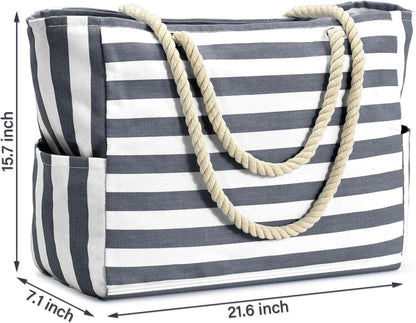 Strandtasche XXL Damen Tote Bag Shopper Wasserdicht Badetasche Haves