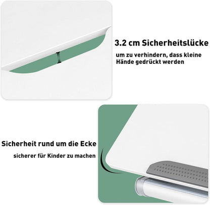 Höhenverstellbarer Studiertisch für Kinder, Bücherregale, Neigbare Tischplatte