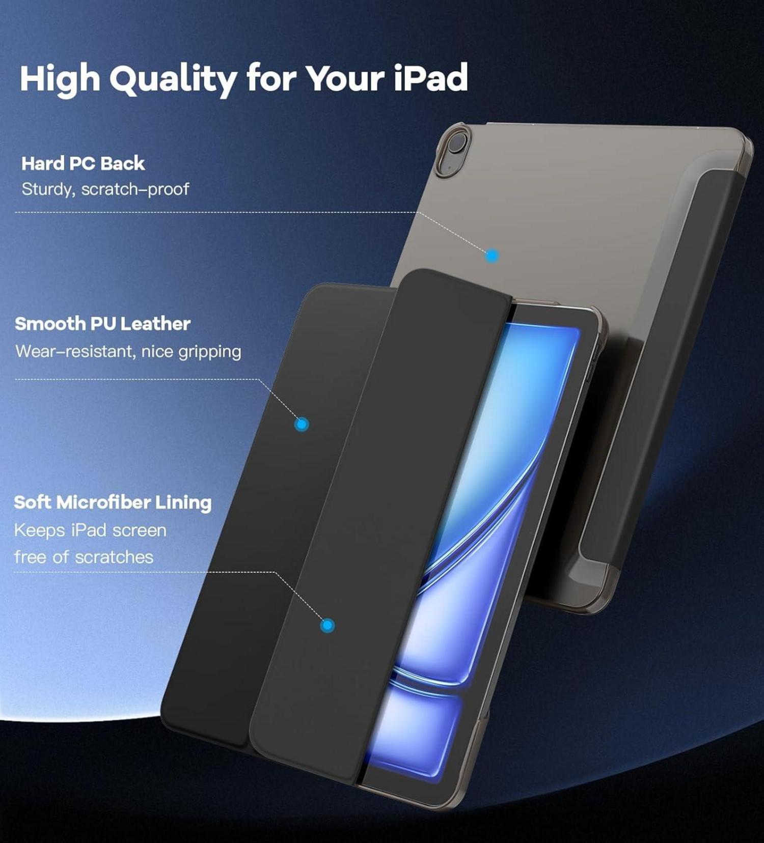 iPad Air 13 Hülle Schlanke Schutzhülle mit Ständer und Auto