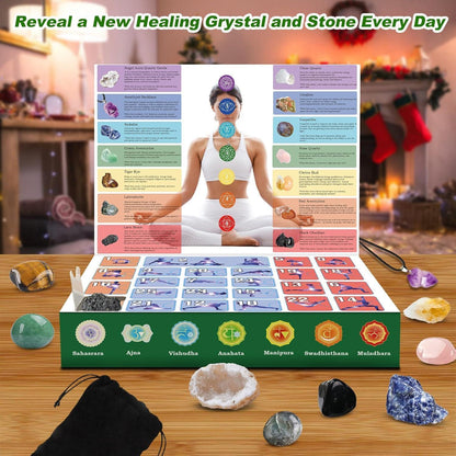 Adventskalender 2024 Kinder mit Natürlichen Edelsteinen und