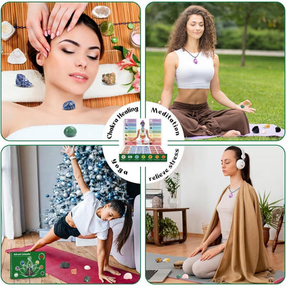 Adventskalender 2024 Kinder mit Natürlichen Edelsteinen und