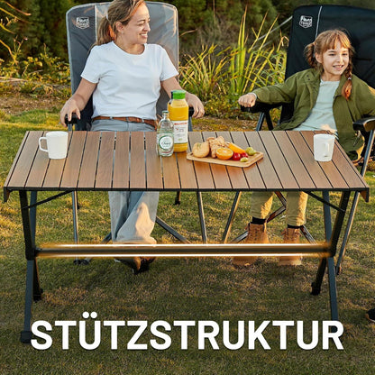 XXL Campingtisch klappbar, höhenverstellbar, 125x80cm
