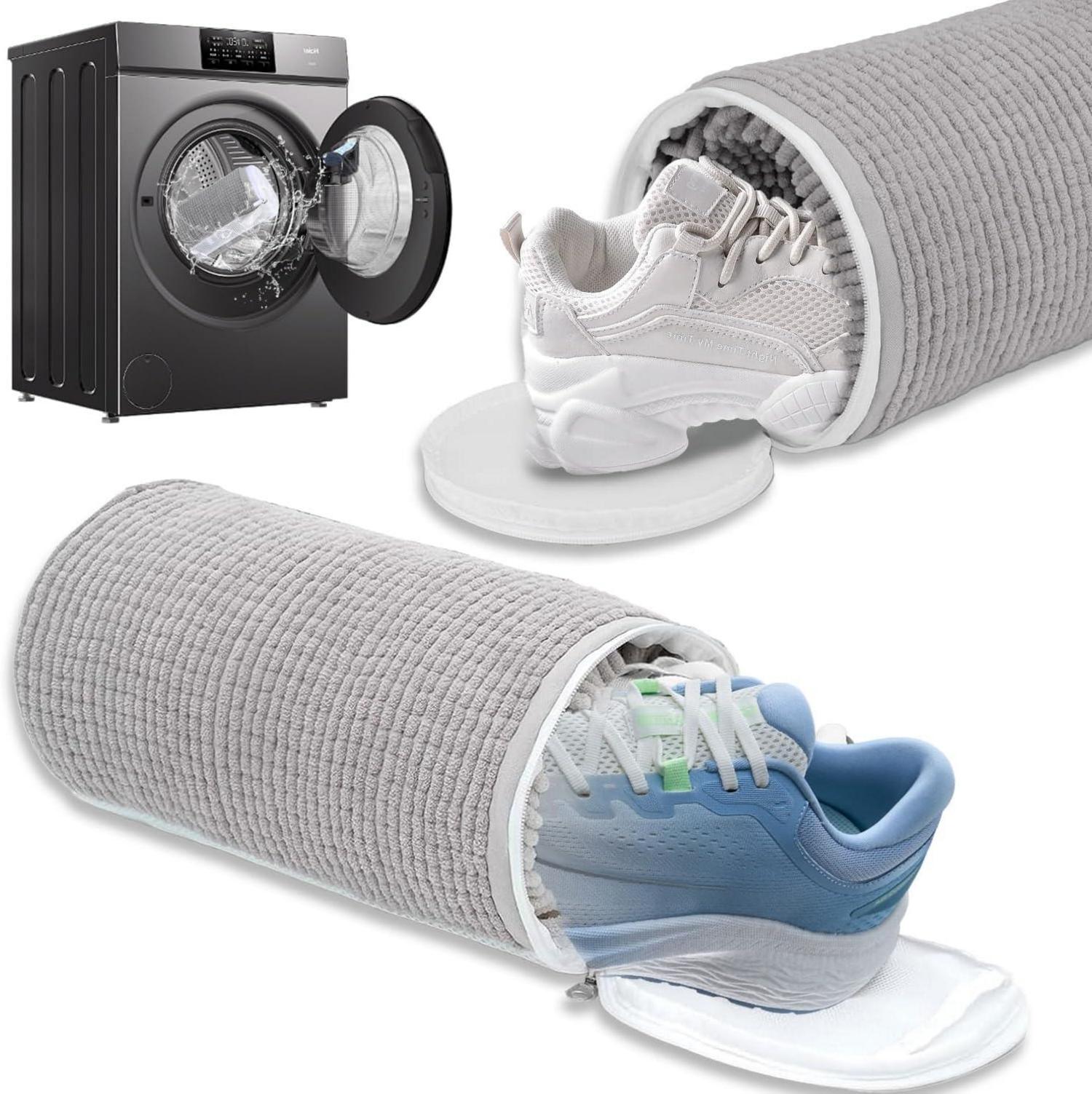 Schuhwaschbeutel 2er Set 360° Reinigung Sneaker Wäschesack