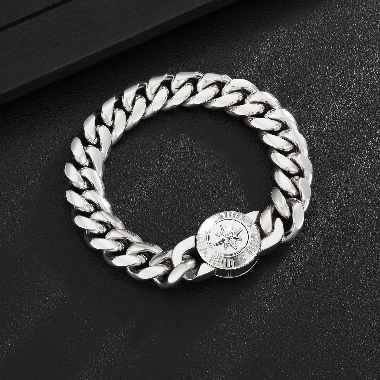Herren Armband 12mm Gold beschichtet Totenkopf Löwe Verschluss Panzerarmband