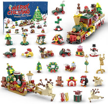 Adventskalender 2024 Kinder Weihnachtszug Rentierschlitten 24 Blöcke
