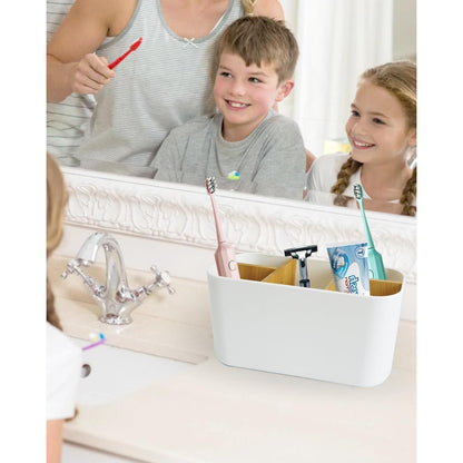 Bambus Zahnbürstenhalter mit 5 Fächern – Badezimmer Organizer
