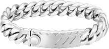 Herren Armband mit Löwenkopf Verschluss, 18K Gold beschichtet, 12mm