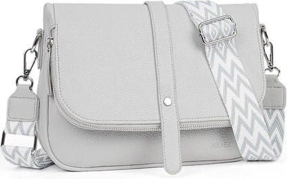 Elegante Leder Umhängetasche mit Verstellbarem Gurt