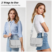 Umhängetasche Damen Leder Crossbody Schultertasche 24x18cm