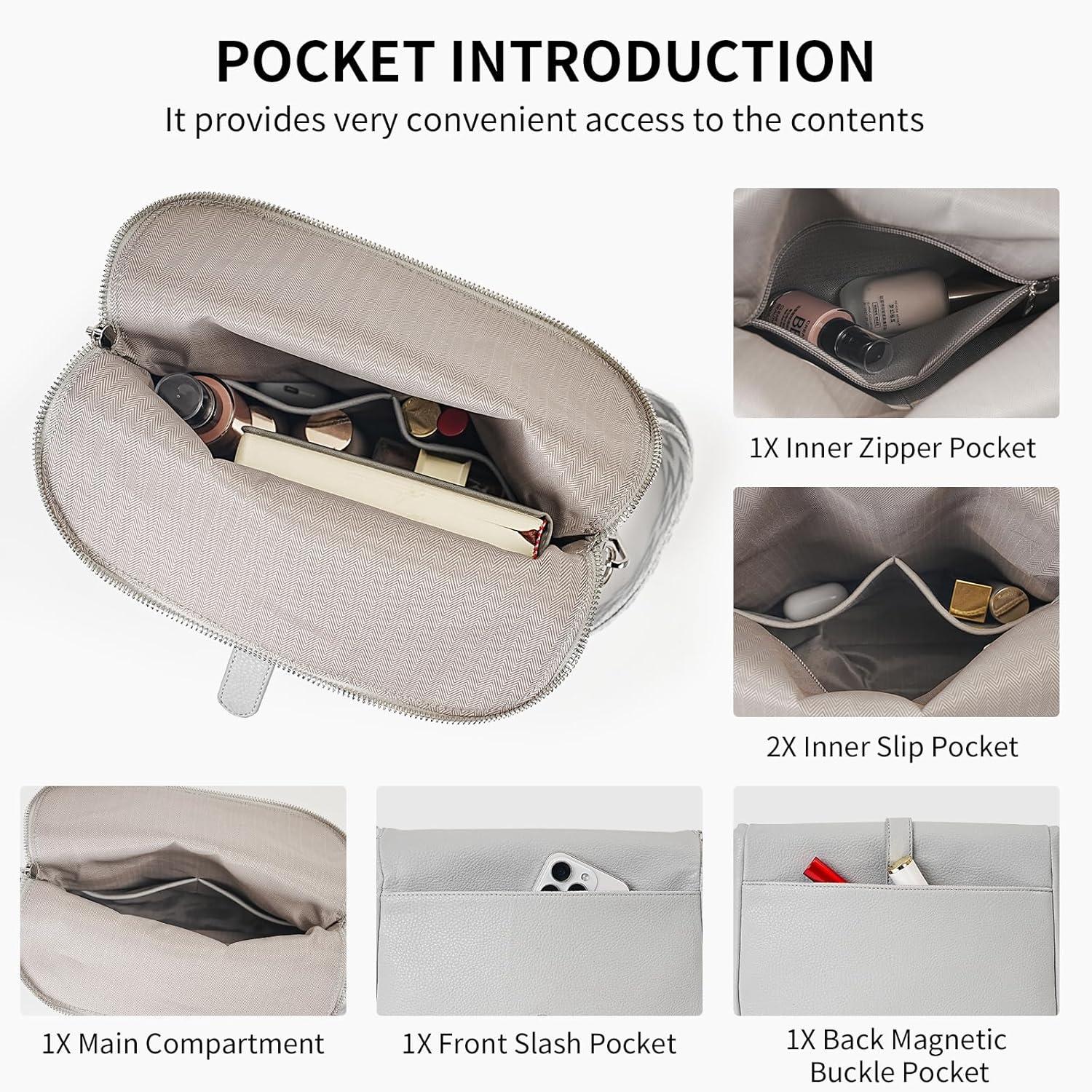 Elegante Leder Umhängetasche mit Verstellbarem Gurt