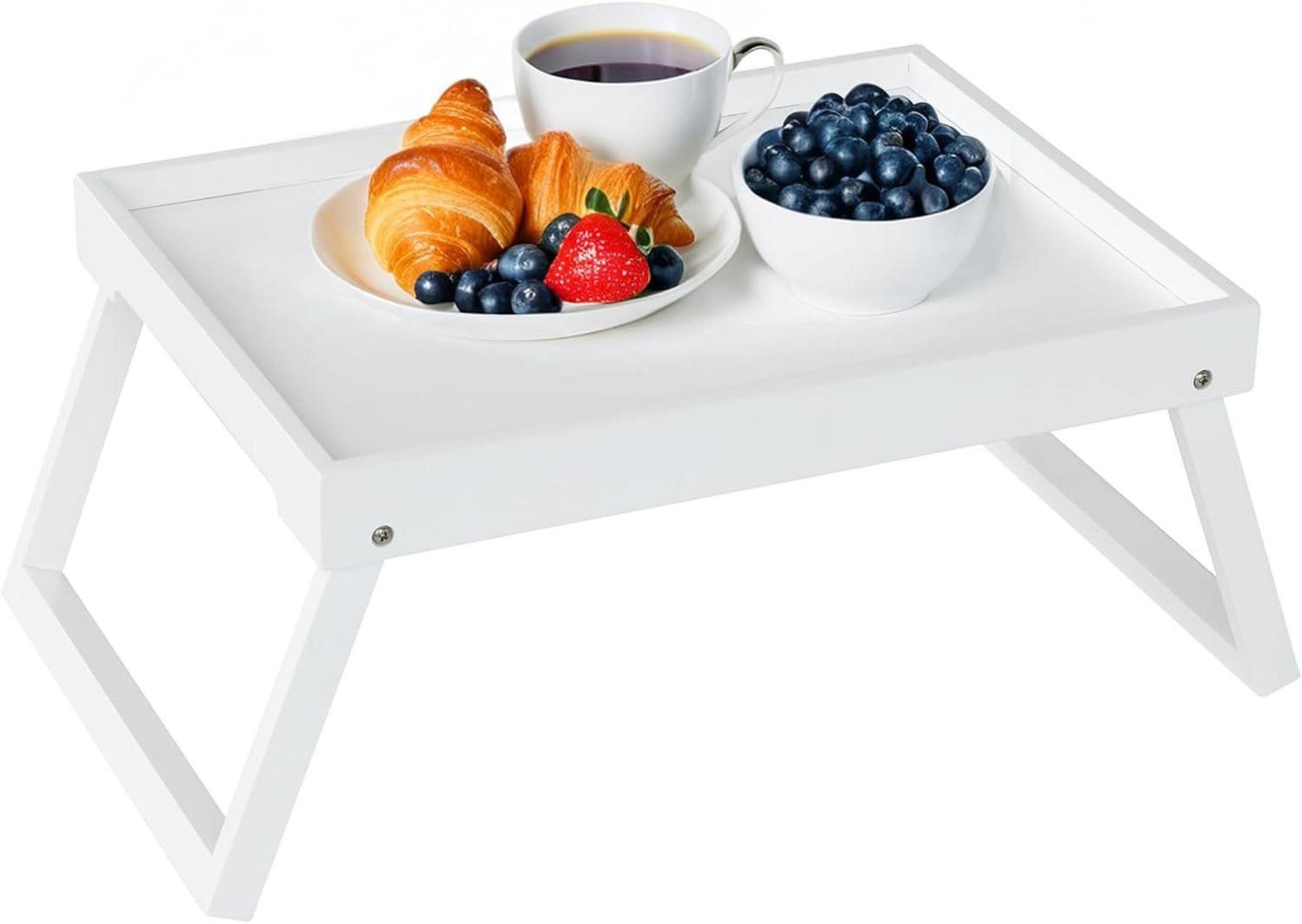 Betttablett Bambus Frühstück Serviertablett Laptop Snack-Tablett