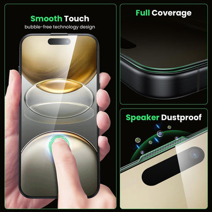 Displayschutz 2 Stück Anti Spy Panzerglas iPhone 16 Pro Max Privacy