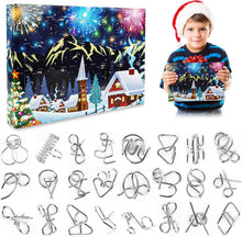 Weihnachts-Puzzle-Adventskalender Knobelspiele 2024 Kinder Erwachsene