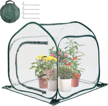 Pop Up Gewächshaus Winter Zelt Frostschutz Transparent 80x80x80cm