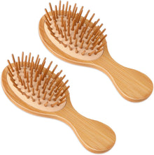 Kopfhaut Massagebürste Scalp Massager Bamboo Brush Mini Bambus