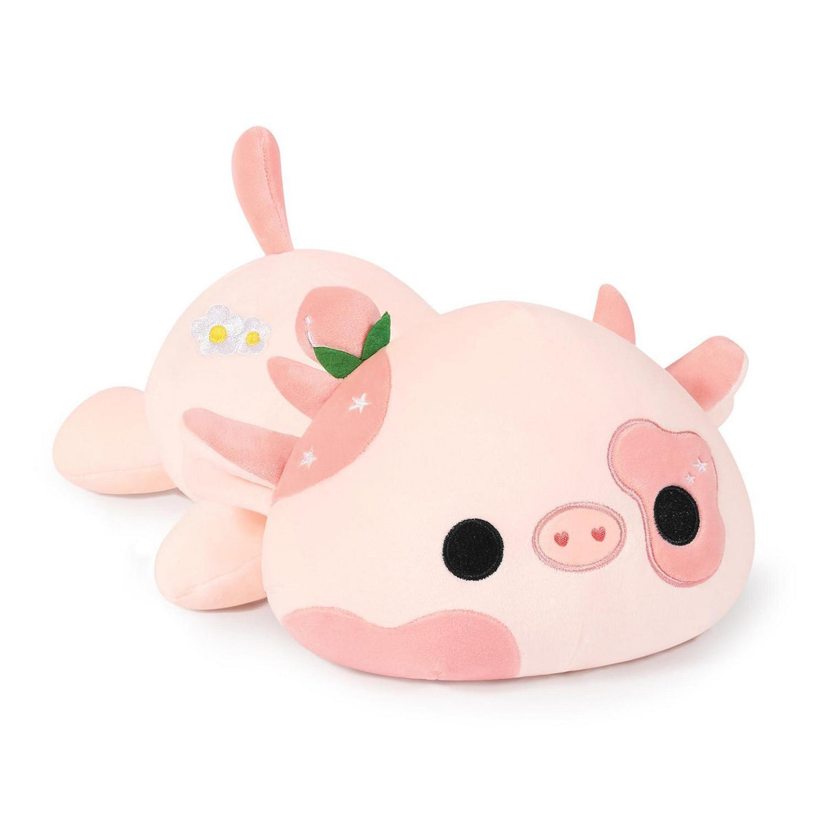 Kuscheltier Kuh Plüschtier Rosa 30cm