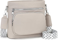 Umhängetasche Damen Mittelgroß Crossbody Bag Vegan Leder Handtasche