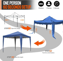 Pop-Up Pavillon mit UV-Schutz Wellenkante tragbar und stabil