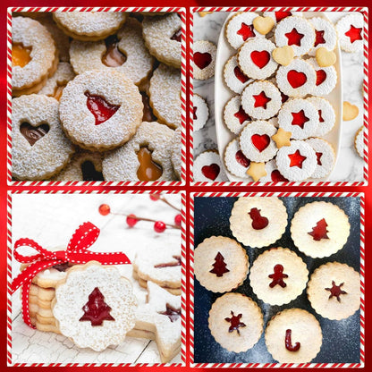 Linzer Ausstechformen Weihnachten Edelstahl Set 11 Stück DIY Backen