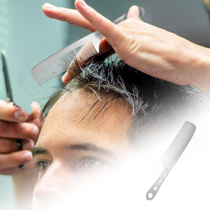 2 Stück Antistatischer Friseurkamm aus Edelstahl Hitzebeständiger Haarstyling