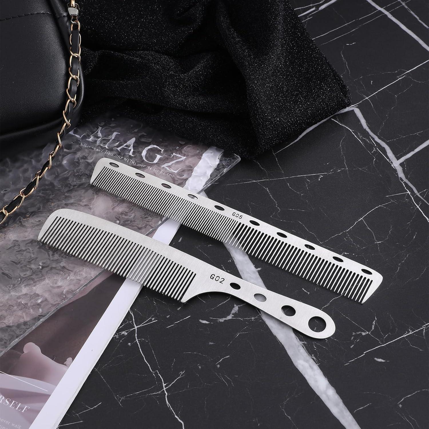 2er Set Professionelle Antistatische Edelstahl Friseur