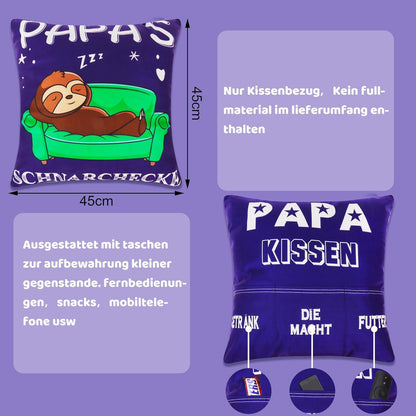 Kissenbezug 45x45 Papa Geschenk Weihnachten Vatertag Couch