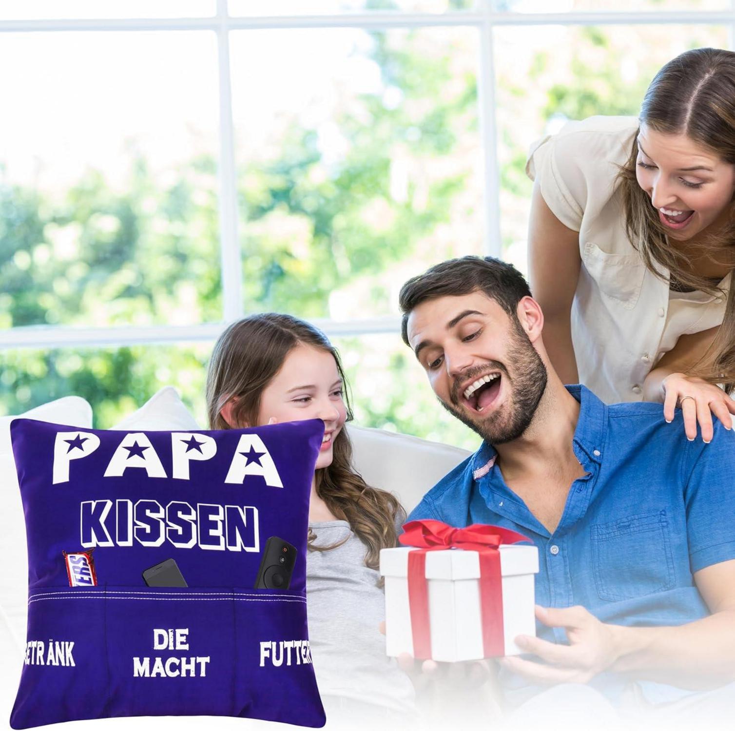 Merclix Papa Kissenbezug 45x45 Weihnachten Vatertagsgeschenk