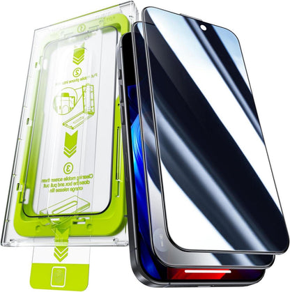 WSKEN iPhone 16 Pro Panzerglas Privacy Displayschutz 2 Stück