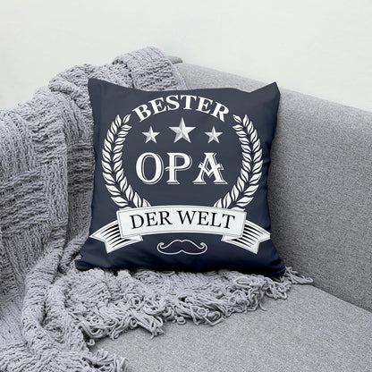 Weihnachtskissenbezug 45x45 Opa Geschenk Enkel 3 Taschen Bester Opa