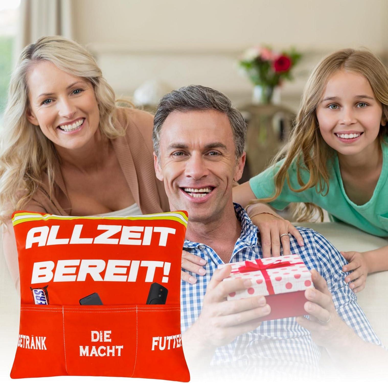 Merclix Feuerwehr Geschenke Kissenbezug 45x45 Tasche für Männer