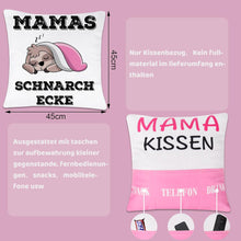 Geschenk für Mama Kissenbezug 45x45 Weich 3 Taschen Lustig