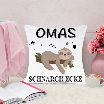 Merclix Oma Geschenk Kissenbezug 45x45 mit 3 Tasche Weihnachten Muttertag
