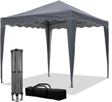 Pop-Up Pavillon mit UV-Schutz Wellenkante für Garten & Outdoor