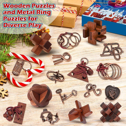 Puzzle Adventskalender 2024: Weihnachtspuzzle Geschenke für