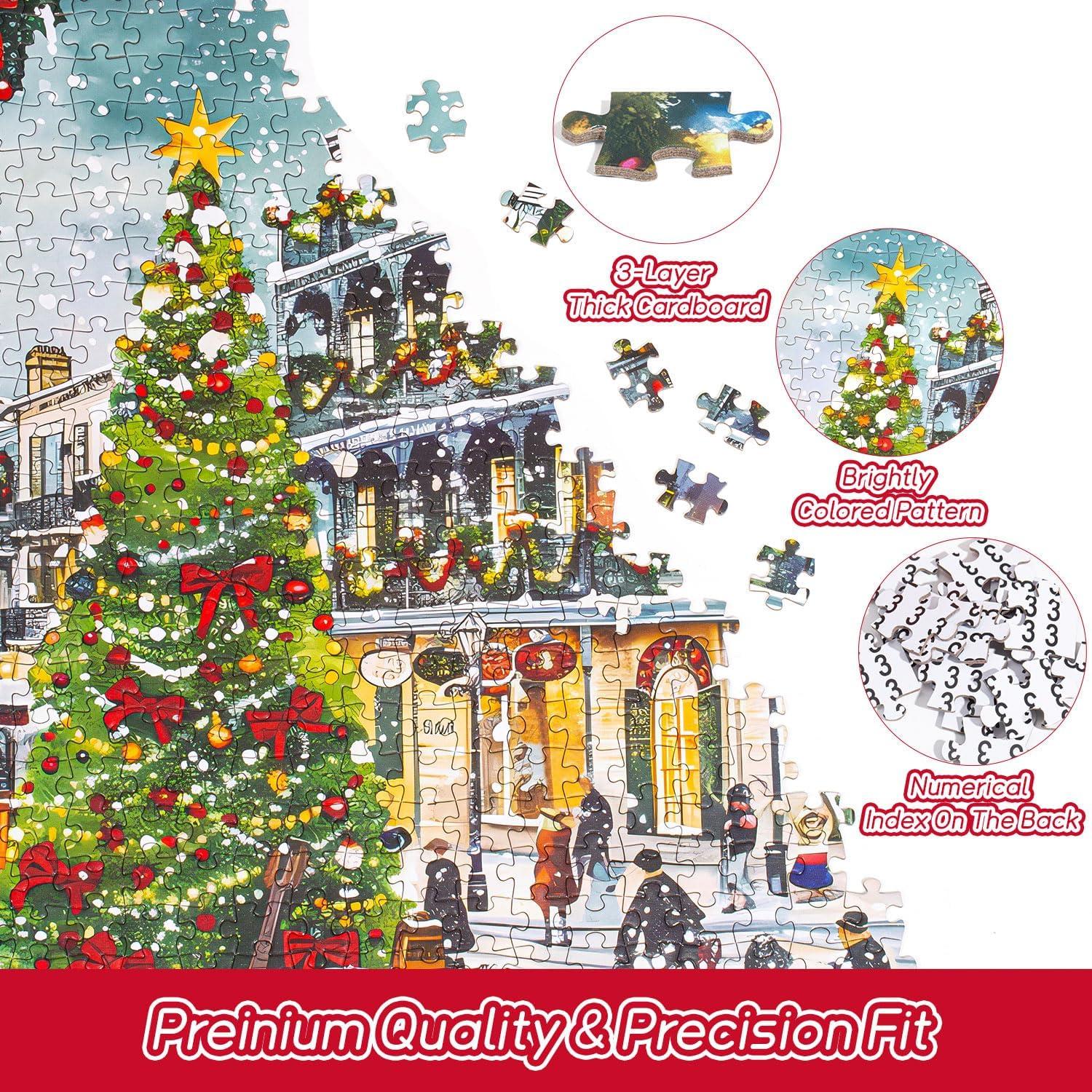 Puzzle Adventskalender 2024 Weihnachts Geschenke 1008 Teile