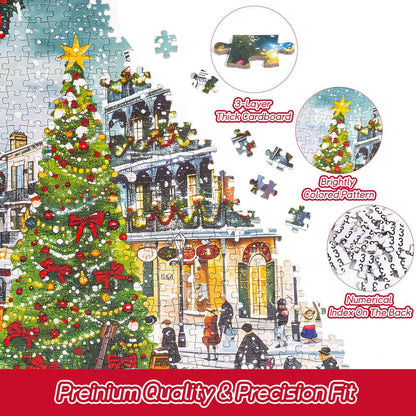 Puzzle Adventskalender 2024 Weihnachts Geschenke 1008 Teile