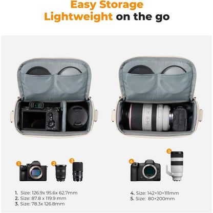 Kamera Umhängetasche Beige – Schutz & Komfort für DSLR