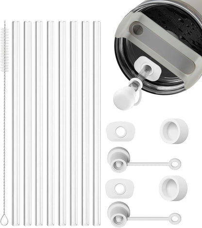 Strohhalm-Set 8stk 21,5cm Auslaufsicher Abdeckung