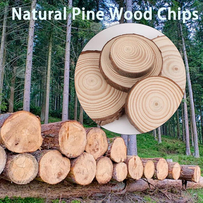 38-teilige Weihnachtsdeko Holzscheiben und Holzsterne Set