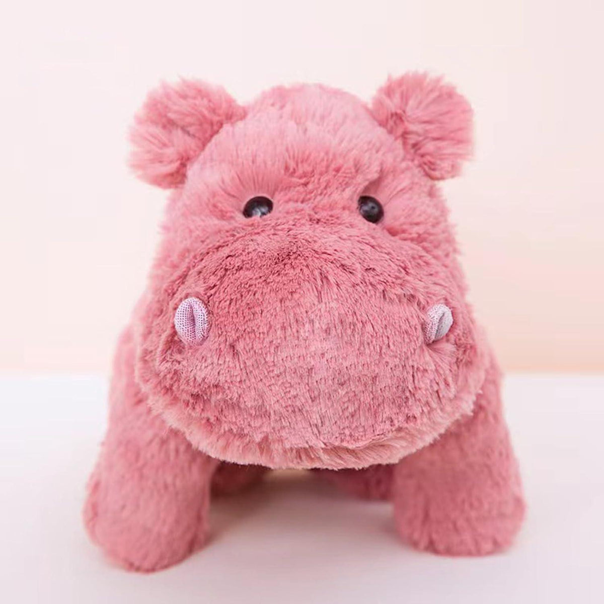 Rosa Nilpferd Kuscheltier 35cm - Superweiches Plüschtier zum Kuscheln