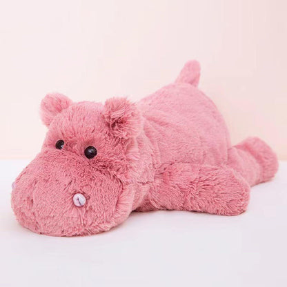 Rosa Nilpferd Kuscheltier 35cm - Superweiches Plüschtier zum Kuscheln