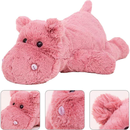 Rosa Nilpferd Kuscheltier 35cm - Superweiches Plüschtier zum Kuscheln
