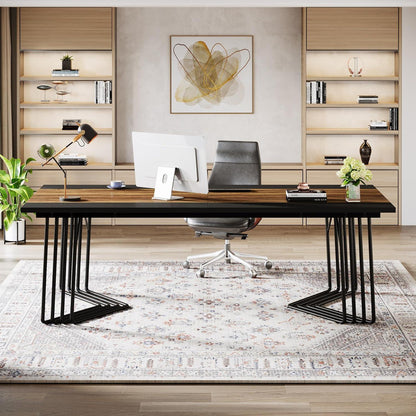 200cm Konferenztisch für 8-10 Personen – Rustikales Home Office