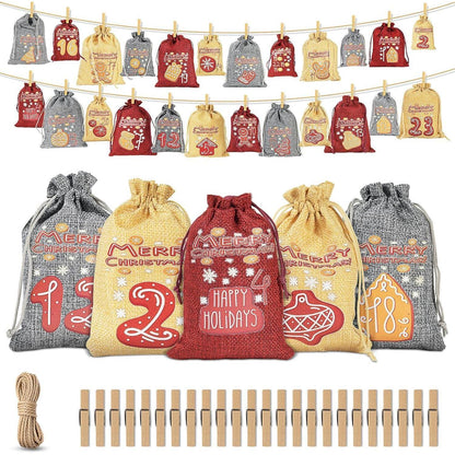 Adventskalender zum Befüllen 24 Weihnachtskalender Kinder
